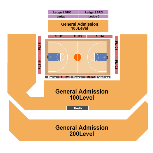 Entertainment & Sports Arena Basketball 4 Seating Chart