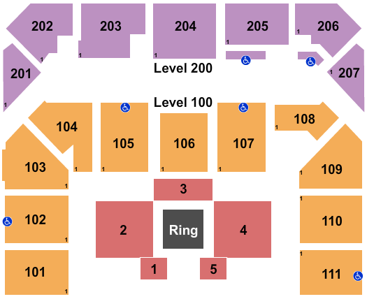 Entertainment & Sports Arena WWE NXT Live Seating Chart