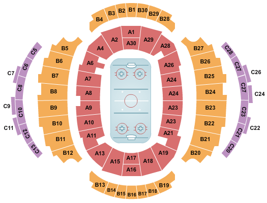 Avicii Arena Hockey Seating Chart