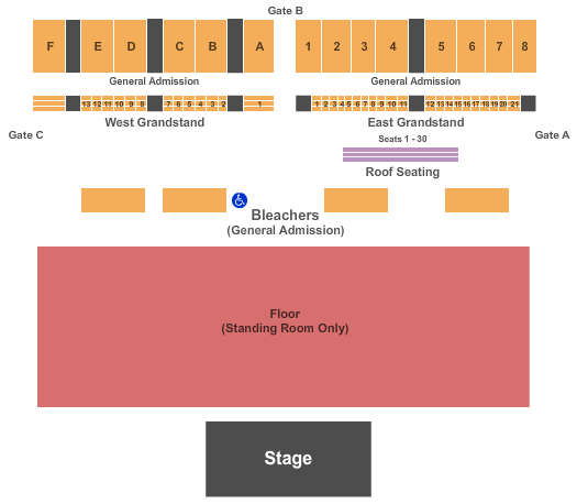 Erie County Fairgrounds in Hamburg Endstage GA Floor Seating Chart