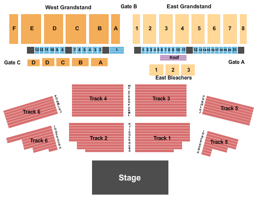 Erie County Fairgrounds in Hamburg Endstage Reserved Seating Chart