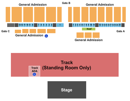 Erie County Fairgrounds in Hamburg GA Track 2 Seating Chart