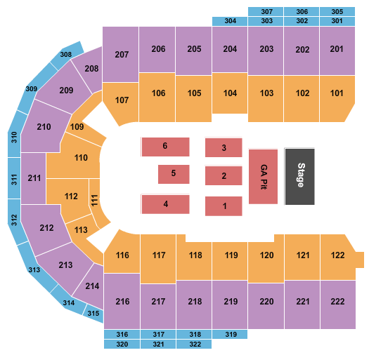 Erie Insurance Arena Brantley Gilbert Seating Chart