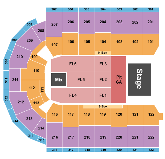 Erie Insurance Arena (formerly Tullio Arena) Seating Chart