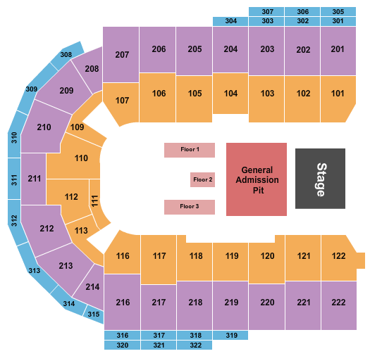 Erie Insurance Arena Chris Stapleton Seating Chart