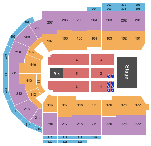 Erie Insurance Arena End Stage Seating Chart