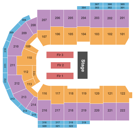 Erie Insurance Arena Endstage 2 Seating Chart