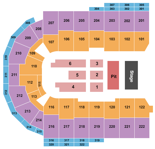 Erie Insurance Arena Endstage 3 Seating Chart