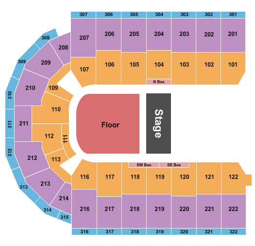 Erie Insurance Arena Endstage GA 2 Seating Chart