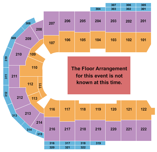 Erie Insurance Arena Generic Floor Seating Chart