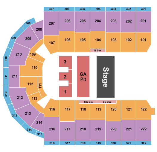 Erie Insurance Arena Half House GA Pit Seating Chart