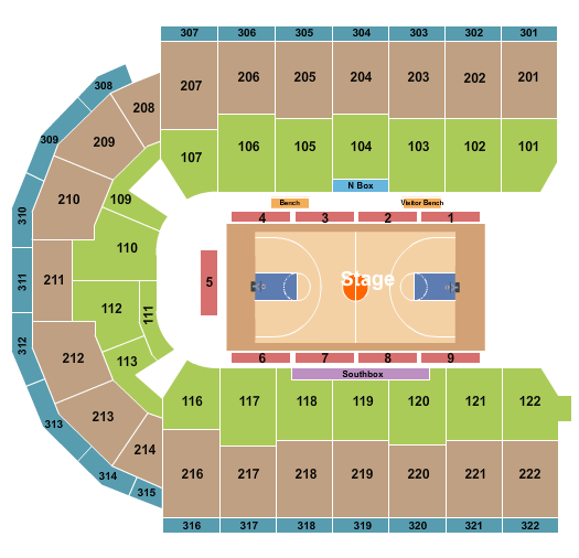 Erie Insurance Arena Harlem Globetrotters Seating Chart