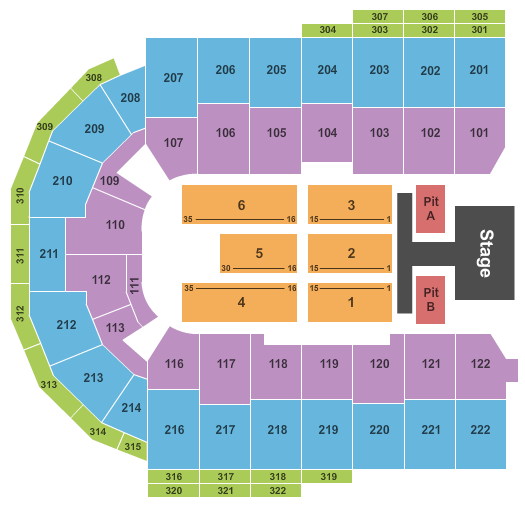 Erie Insurance Arena Rascal Flatts Seating Chart