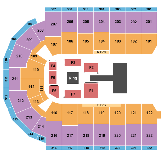 Erie Insurance Arena Wrestling - AEW Seating Chart
