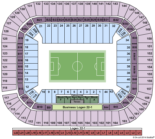Merkur Spiel-Arena Soccer Seating Chart