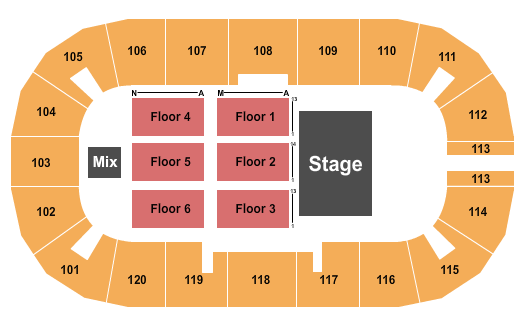 GFL Memorial Gardens Foreigner Seating Chart