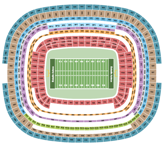 Estadio Azteca Next Event Seating Chart