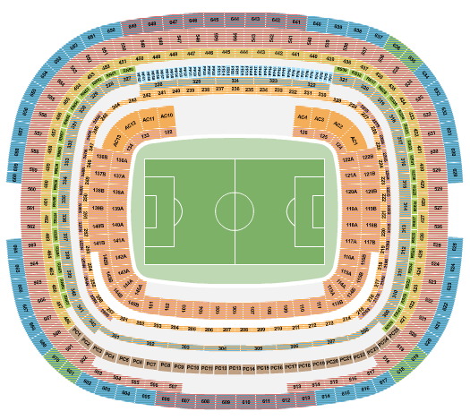 Estadio Azteca Soccer WC Category Seating Chart