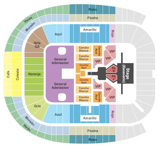 Estadio BBVA Bancomer Justin Bieber Seating Chart