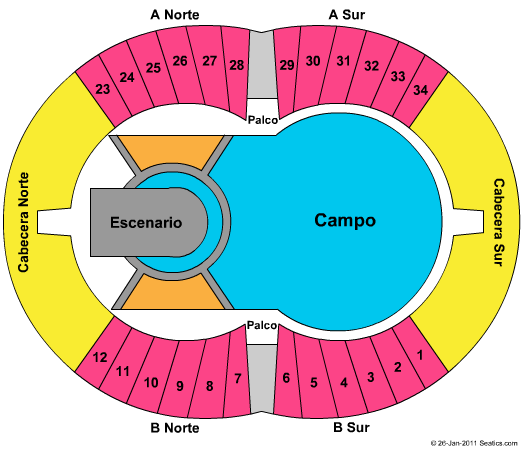 Estadio Ciudad de La Plata U2 Seating Chart