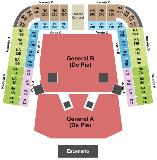 Estadio Foro Sol Foo Fighters Seating Chart
