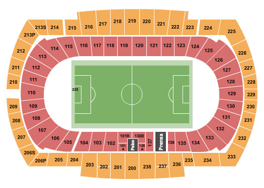 Estadi Olimpico Lluis Companys Soccer Seating Chart