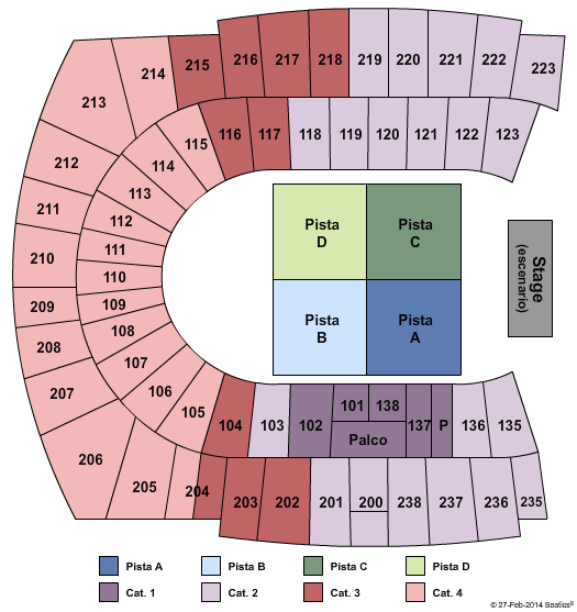 Estadi Olimpico Lluis Companys One Direction Seating Chart