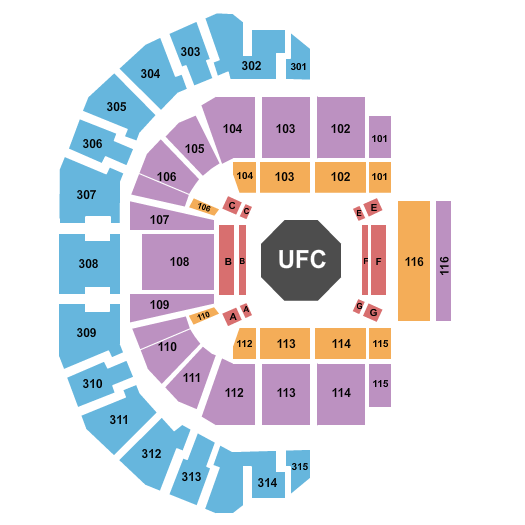 Etihad Arena UFC Seating Chart