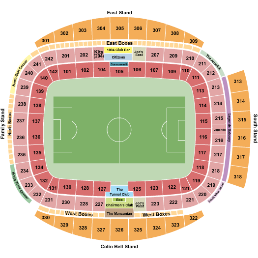 Etihad Stadium Soccer Seating Chart