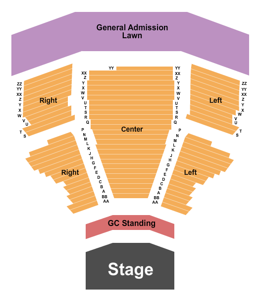Evans Amphitheatre At Cain Park Endstage 2 Seating Chart