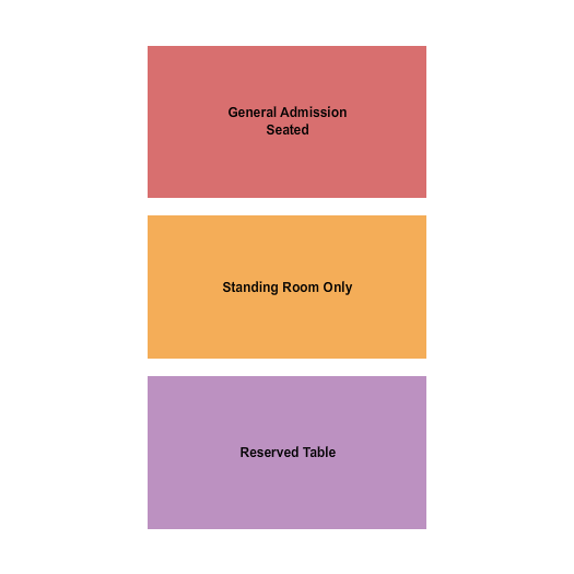 Evanston Space GA & Tables Seating Chart