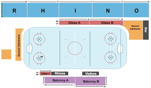 Events Center At El Paso County Coliseum Hockey Seating Chart