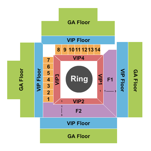 Events Center At Osceola Heritage Park MMA Seating Chart
