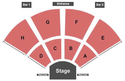 Events Center at Pala Casino Spa and Resort Seating Chart