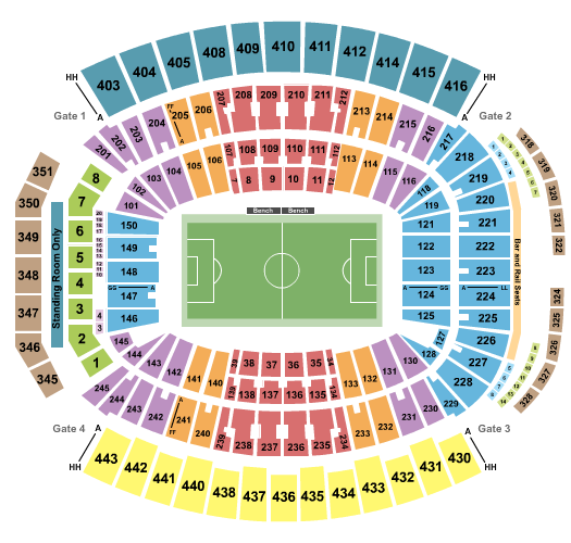 EverBank Stadium Soccer Seating Chart