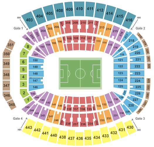 EverBank Stadium Soccer Seating Chart