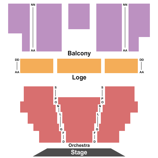 Everett Theatre Endstage Seating Chart