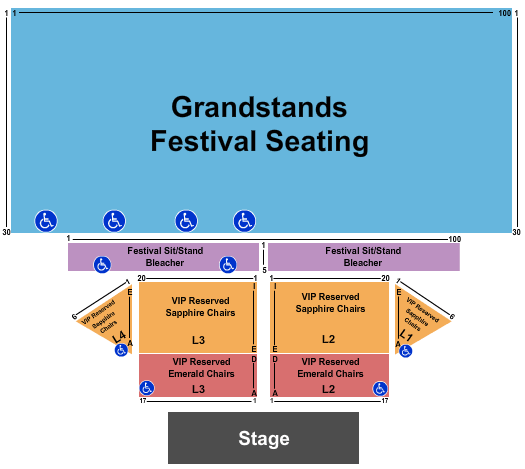 Evergreen State Fair End Stage Seating Chart