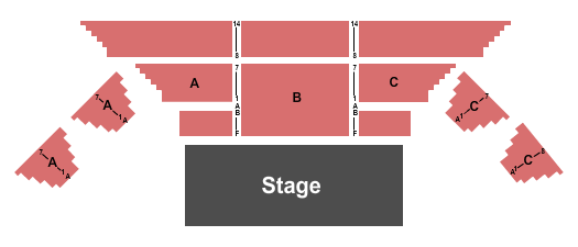 Exhibit Hall at Marin Center End Stage Seating Chart