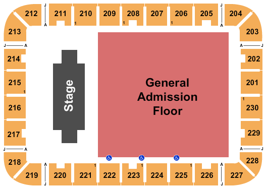 Goose - The Band ExploreAsheville.com Arena at Harrah's Cherokee Center Seating Chart