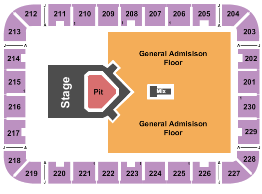 Seating Chart Us Cellular Asheville