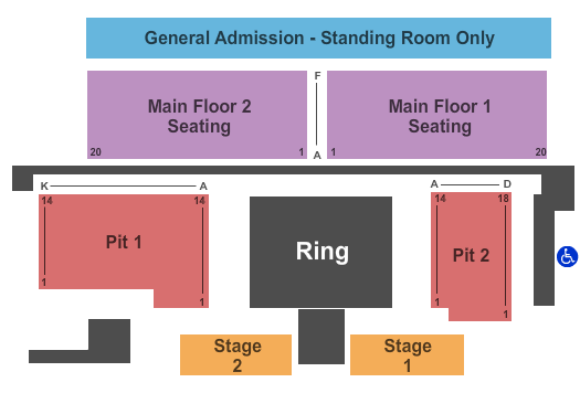 KEMBA Live! WWE Seating Chart