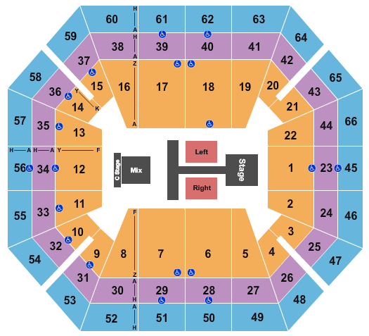 ExtraMile Arena Dude Perfect Seating Chart