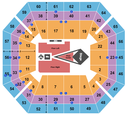 ExtraMile Arena seating chart event tickets center