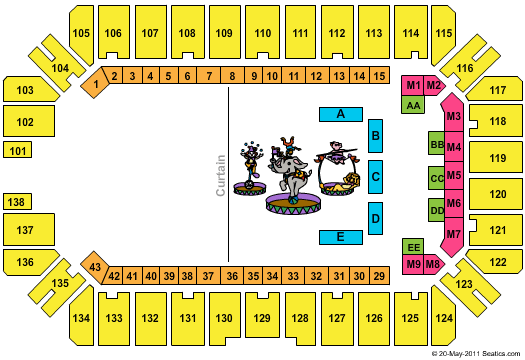 Extraco Events Center Circus Seating Chart