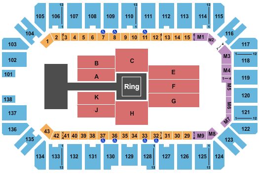 Extraco Events Center WWE 2 Seating Chart