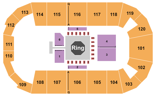 F&M Bank Arena LFA Seating Chart