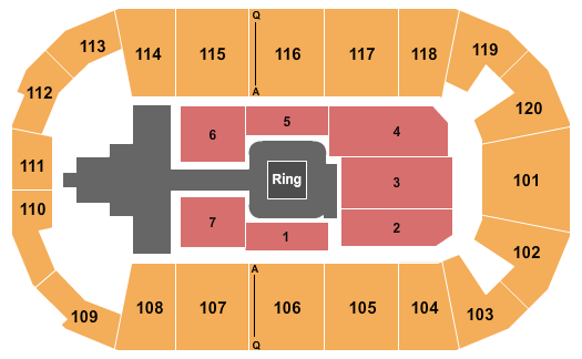 F&M Bank Arena WWE NXT Seating Chart