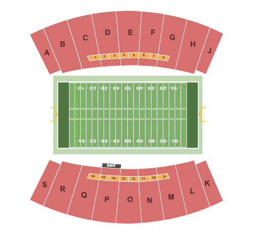 Ken Riley Field at Bragg Memorial Stadium Football 2 Seating Chart