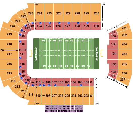 FAU Stadium Football Seating Chart